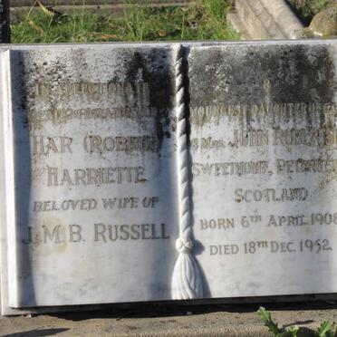 RUSSELL Harriette nee ROBERTSON 1908-1952