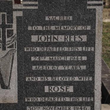 REES John -1944 &amp; Rose -1946