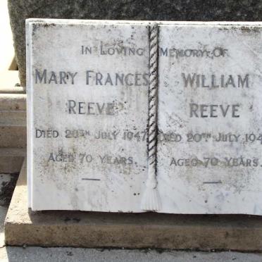 REEVE William -1947 &amp; Mary Frances -1947