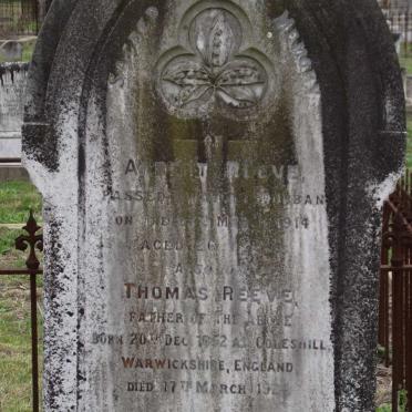 REEVE Thomas 1852-1924 :: REEVE Albert -1914