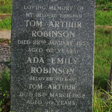 ROBINSON Tom Arthur -1953 &amp; Ada Emily -1958