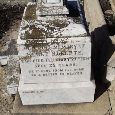 ROBERTS Henry -1891