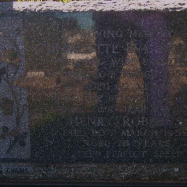 ROBERTS Henry -195? &amp; Charlotte Eva -1954 
