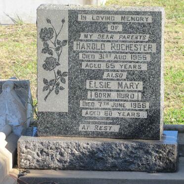 ROCHESTER Harold -1955 &amp; Elsie Mary HURD -1956