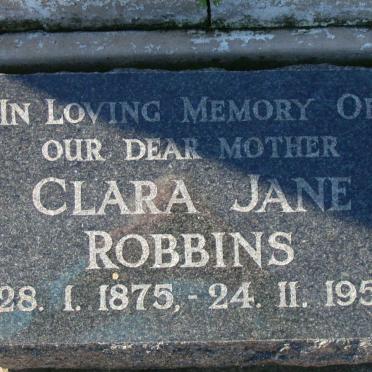 ROBBINS Clara Jane 1875-1951
