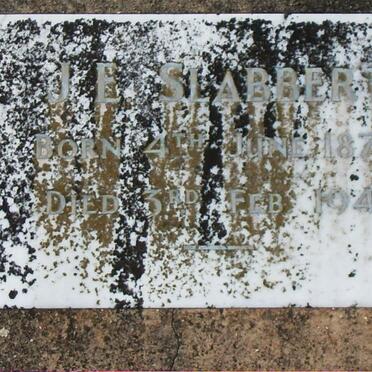 SLABBERT J.E. 1877-1941