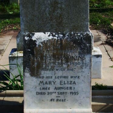 SIMPKINS Samuel -1930 &amp; Mary Eliza AUNGER -1935