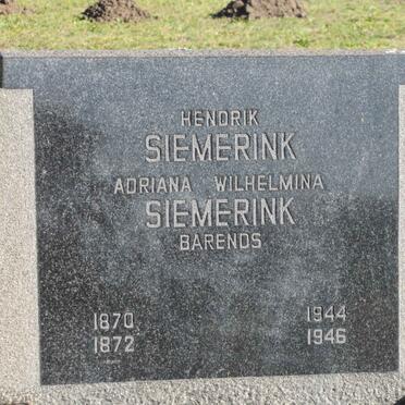 SIEMERINK Hendrik 1870-1944 &amp; Adriana Wilhelmina 1872-1946