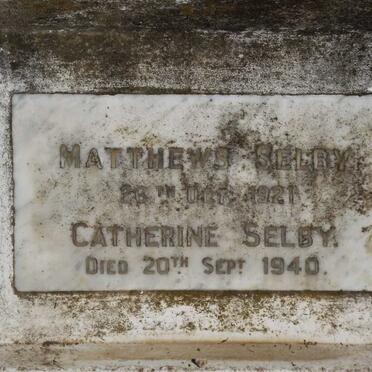 SELBY Matthews -1921 &amp; Catherine -1940