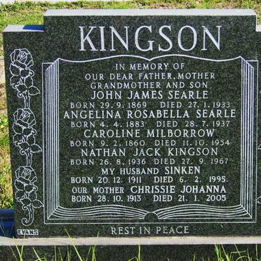 SEARLE John James 1869-1933 &amp; Angelina Rosabella 1883-1937