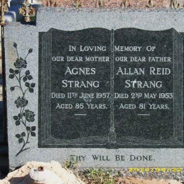 STRANG Alan Reid -1953 &amp; Agnes -1957