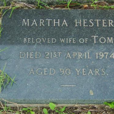 STANLEY Martha Hester -1974