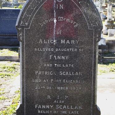 SCALLEN Alice Mary -1924 :: SCALLEN Fanny -1929