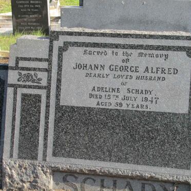 SCHADY Johann George Alfred -1947 &amp; Adeline