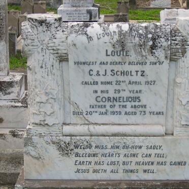 SCHOLTZ Louis -1927 :: SCHOLTZ Cornelius -1939