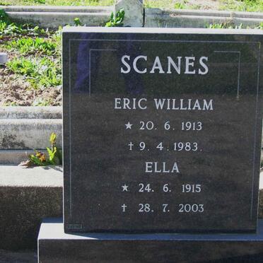 SCANES Eric William 1913-1983 &amp; Ella 1915-2003