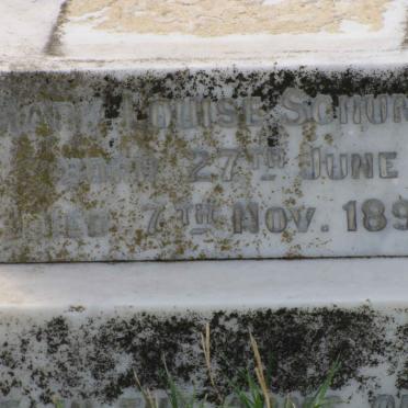 SCHUMM Mary Louise 1897-1897