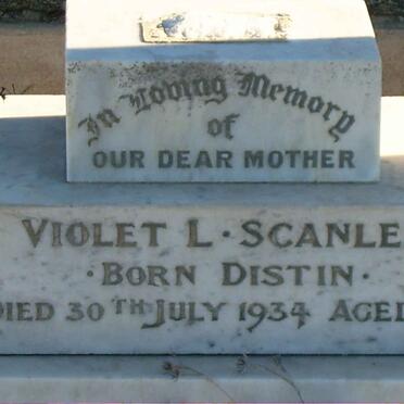 SCANLEN Violet L. nee DISTIN -1934