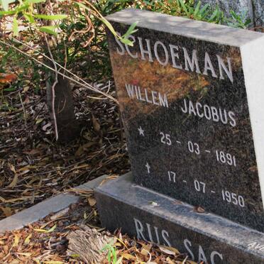 SCHOEMAN Willem Jacobus 1891-1950