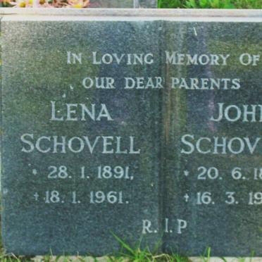 SCHOVELL John 1893-1969 &amp; Lena 1891-1961 