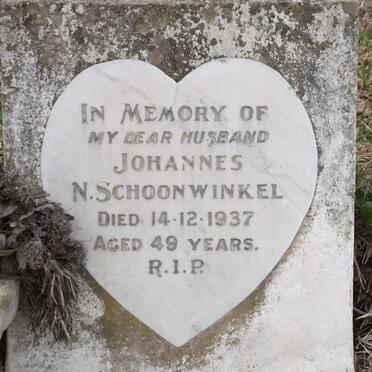 SCHOONWINKEL Johannes N. -1937