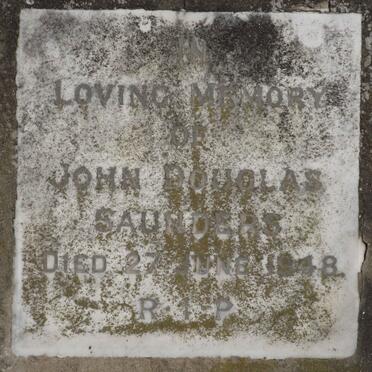 SAUNDERS John Douglas -1948