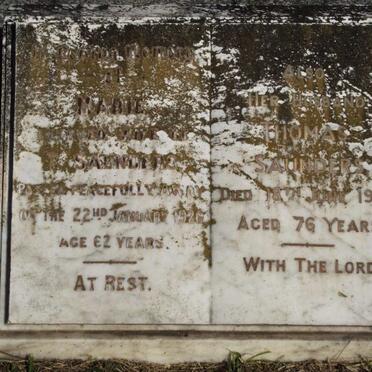 SAUNDERS Thomas -1940 &amp; Marie -1926