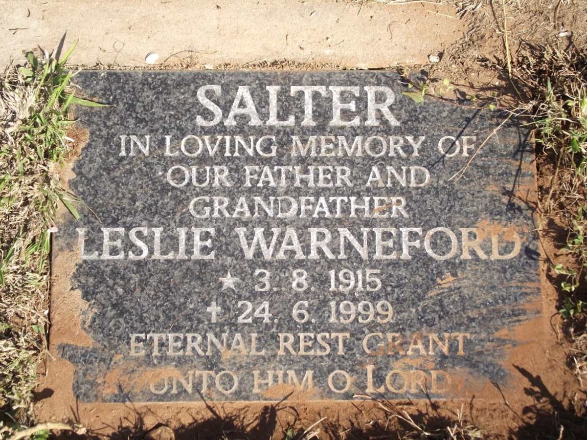 SALTER Leslie Warneford 1915-1999