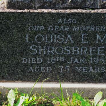 SHROSBREE Louisa E.M. -1958