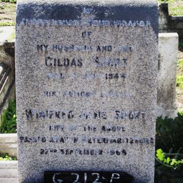 SHORT Gildas -1944 &amp; Winifred Jane -1968