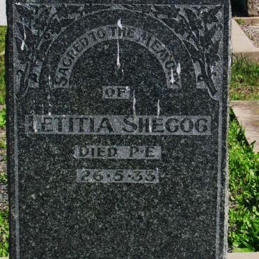 SHEGOG Letitia -1933