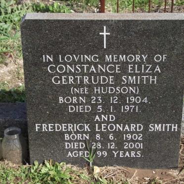 SMITH Frederick Leonard 1902-2001 &amp; Constance Eliza Gertrude HUDSON 1904-1971