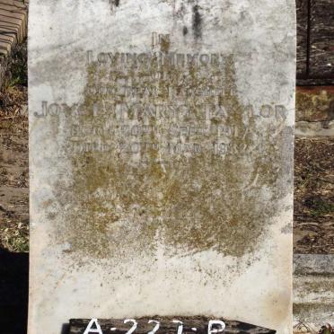 TAYLOR Joyce Mary 1917-1932