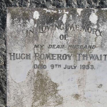 THWAITES Hugh Pomeroy  -1933