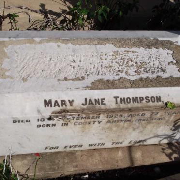 THOMPSON Mary Jane -1925
