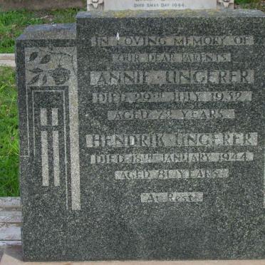 UNGERER Hendrik -1944 &amp; Annie -1932 