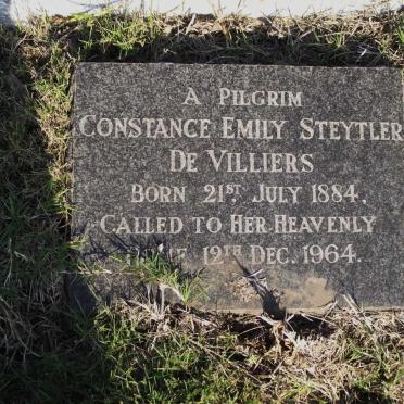 VILLIERS Constance Emily Steytler, de 1884-1964