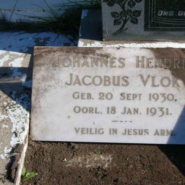 VLOK Johannes Hendrik Jacobus 1930-1931