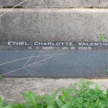 VALENTINE Ethel Charlotte 1881-1955