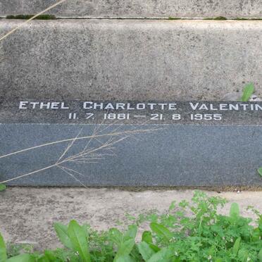 VALENTINE Ethel Charlotte 1881-1955