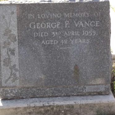 VANCE George F. -1955
