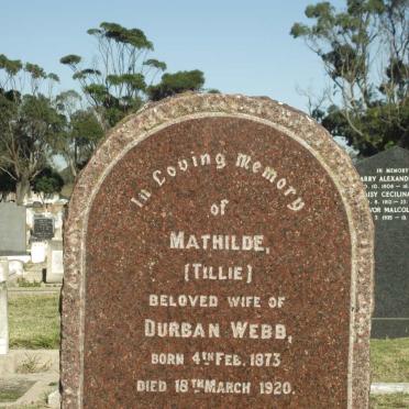 WEBB Mathilde 1873-1920