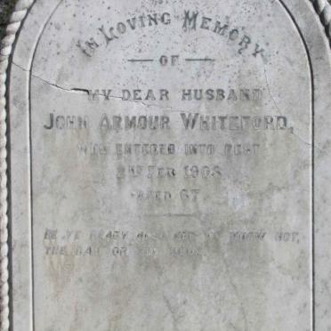 WHITEFORD John Armour -1908