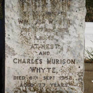 WHYTE William -1923 :: WHYTE Charles Murison -1958