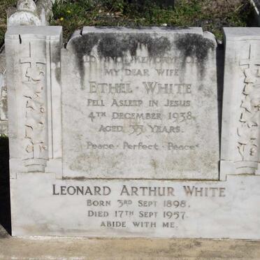 WHITE Leonard Arthur 1898-1957 &amp;- Ethel -1938