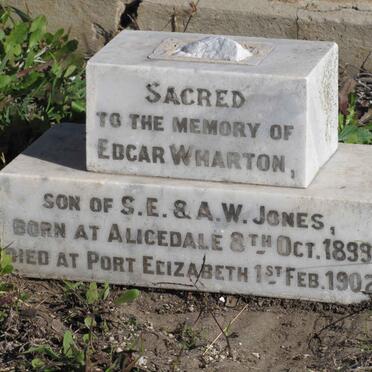 WHARTON Edgar 1899-1902