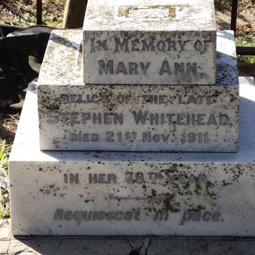 WHITEHEAD Mary Ann -1911