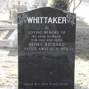 WHITTAKER Henry Richard -1974