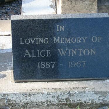WINTON Alice 1887-1967