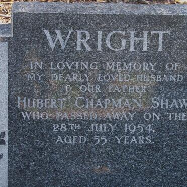 WRIGHT Hubert Chapman Shaw -1954